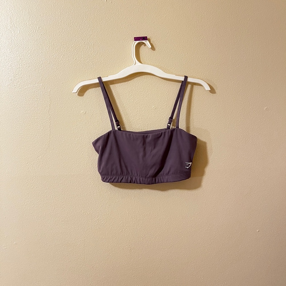 GYMSHARK Bandeau Purple Sports Bra